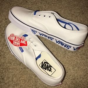 Brand New! VANS Blue x White